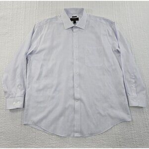 Jos A Bank Reserve Egyptian Cotton Shirt Men's 17 1/2 - 35 Blue & Red Check EUC